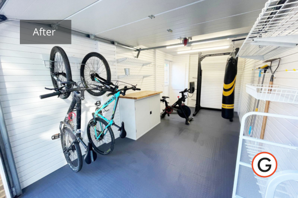 Single garage gym space