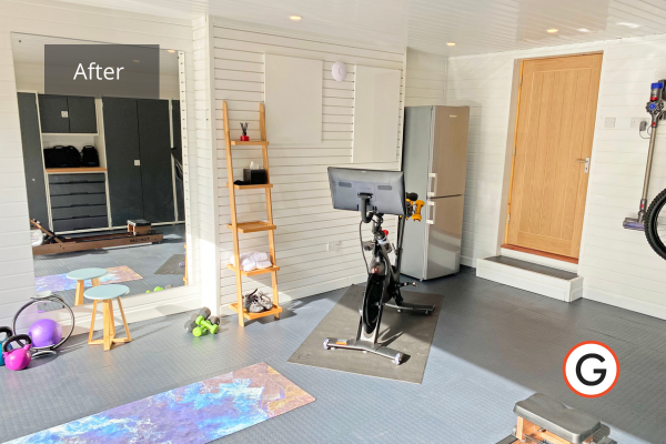A great home gym set-up with full equipment