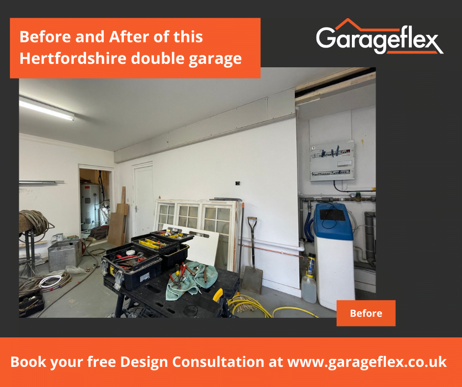 New home owner's garage makeover in Hertfordshire