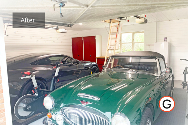 Tailored garage design for this classic car collector