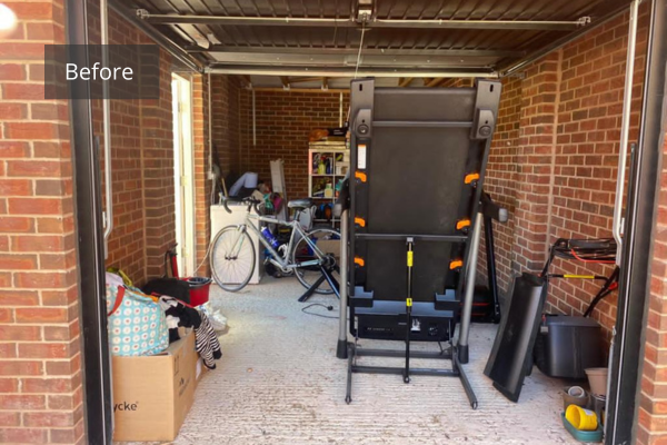 Creating a fresh new look for the residential garage of Peloton Instructor Susie Chan