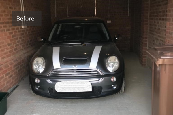 Personalised garage space for this Porsche admirer