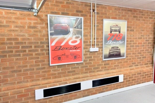 Personalised garage space for this Porsche admirer