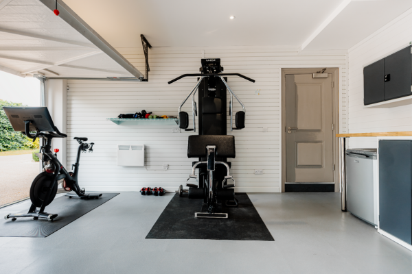Home garage gym conversion