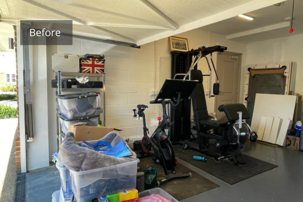 Turning this customer’s dream of his own home gym into a reality