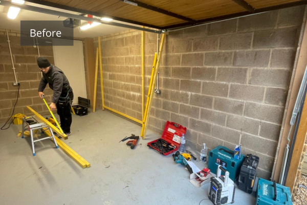 A single garage reinvented as a Professional Reformer Pilates Studio