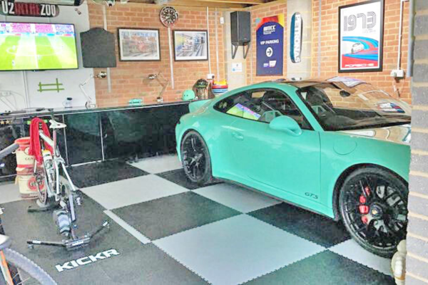 Customising your garage floor to your car colour!